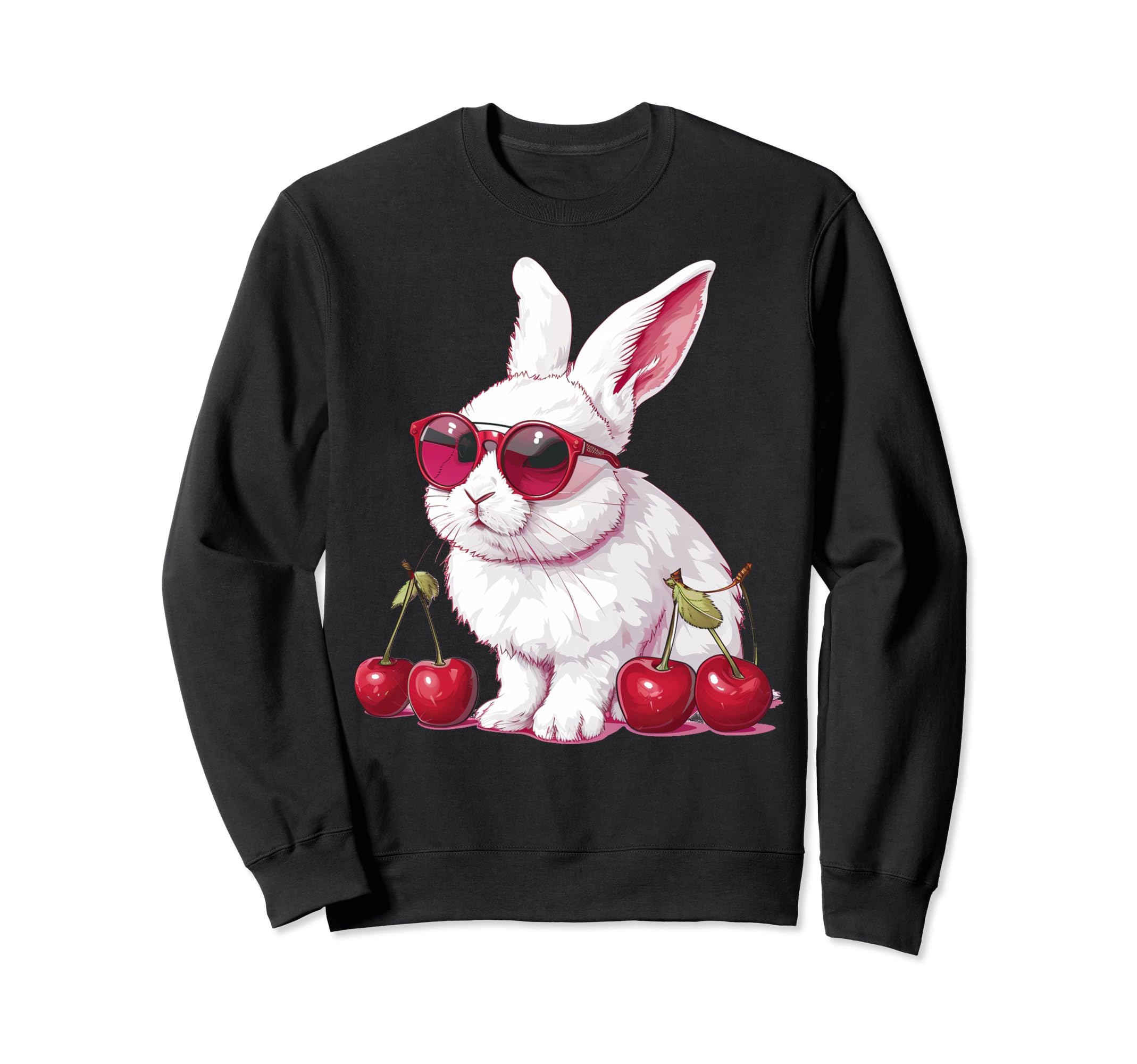 Bunny Cherry Trendy Aesthetic Her Sweatshirt - Aesthetic Graphic Men Women - T-Shirt, Sweatshirt, Hoodie