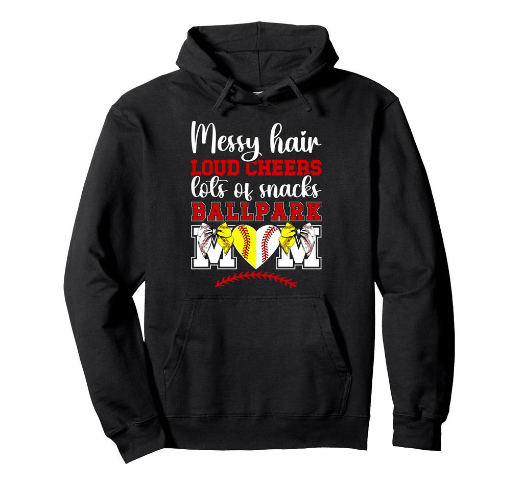 Ballpark Mom Funny Baseball Softball Mom Hoodie - Custom Art Print Unisex - T-Shirt, Sweatshirt, Hoodie