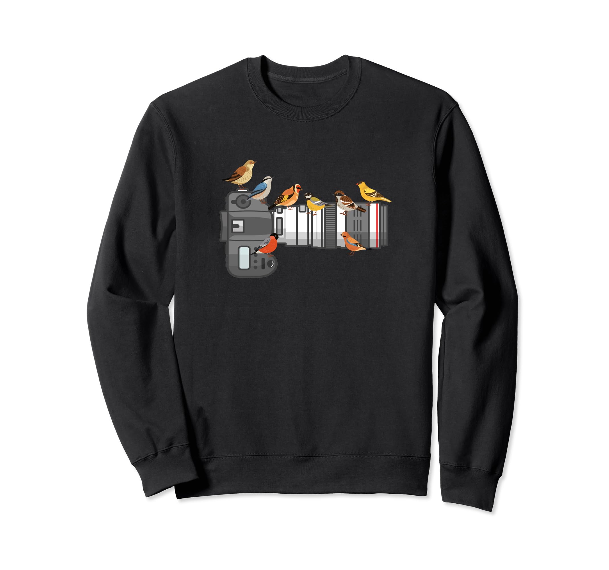 Bird Long Lens Camera Sunset Sweatshirt - Custom Art Print for Adults - T-Shirt, Sweatshirt, Hoodie