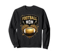 Fierce Football Mom Gold Gift Sweatshirt - Minimalist Print for Adults - T-Shirt, Sweatshirt, Hoodie