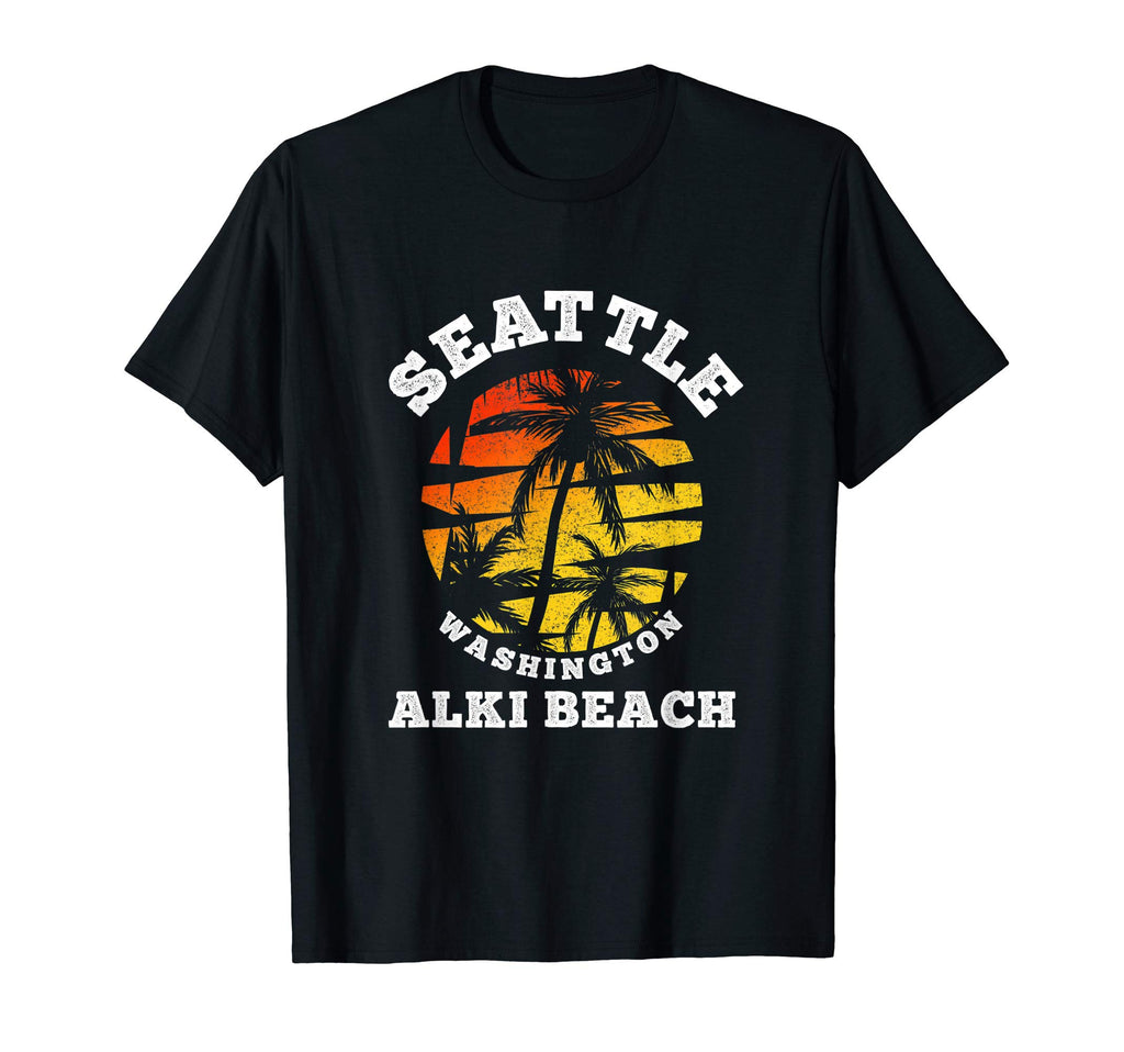 Alki Beach Washington Seattle Beach T-Shirt - Trendy Graphic for Adults - T-Shirt, Sweatshirt, Hoodie