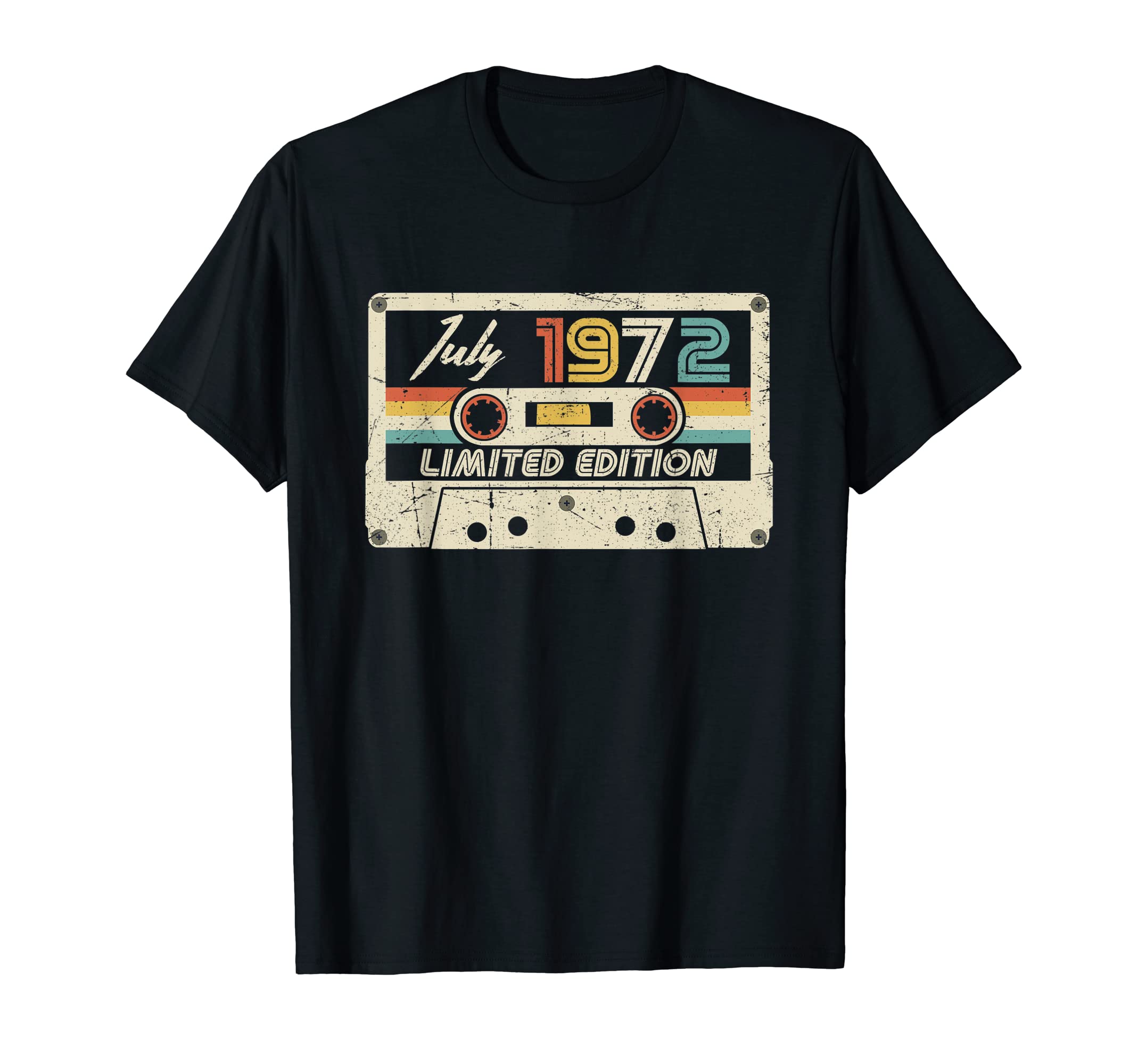 July 1972 50Th Birthday Cassette T-Shirt - Casual Everyday Wear for Adults - T-Shirt, Sweatshirt, Hoodie