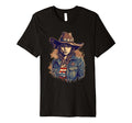 Cowgirl Cowboy Patriotic Cow And T-Shirt - Fun Novelty Design Men Women - T-Shirt, Sweatshirt, Hoodie