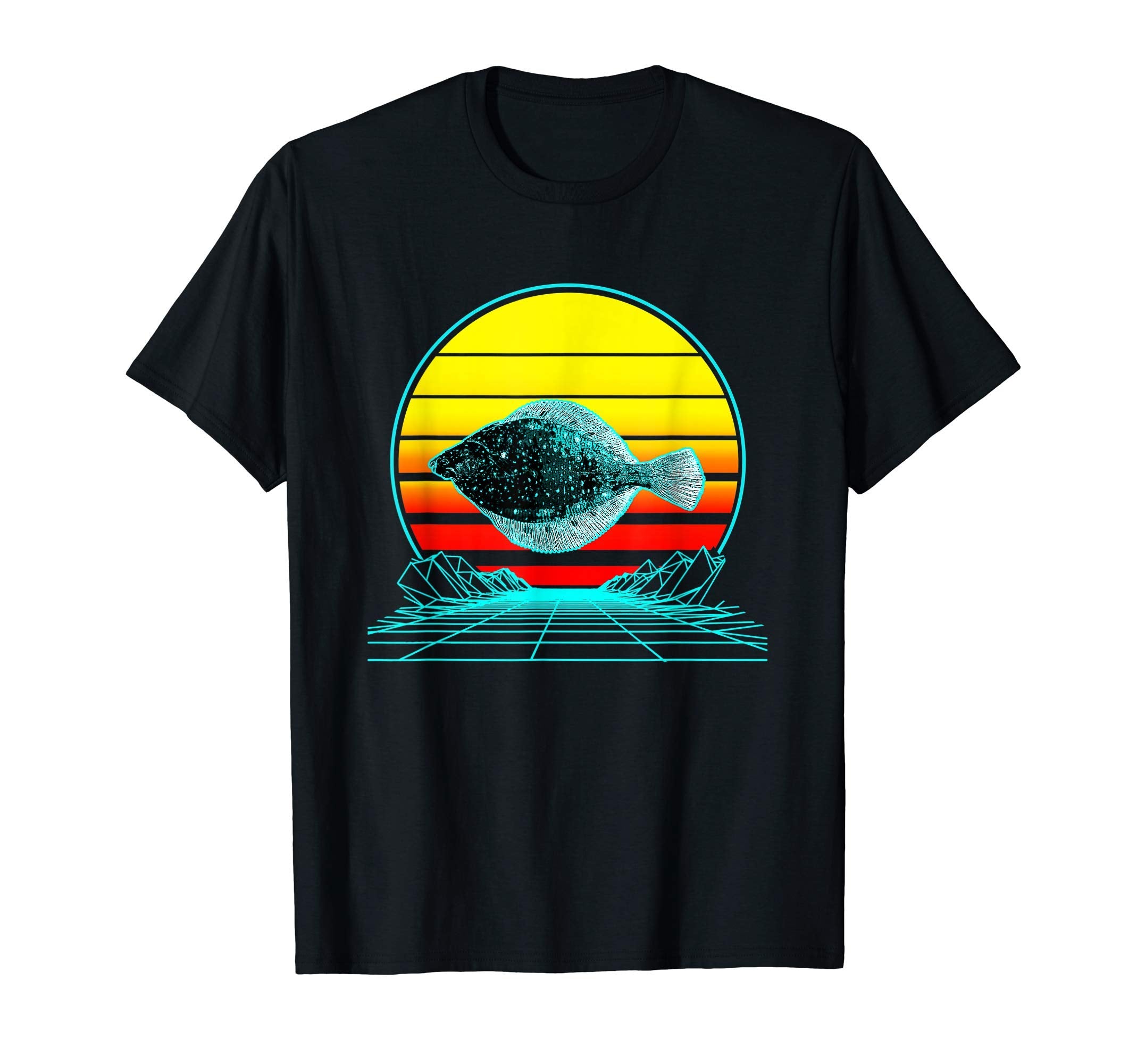 Sunset Flounder T-Shirt - Casual Everyday Wear for Adults - T-Shirt, Sweatshirt, Hoodie