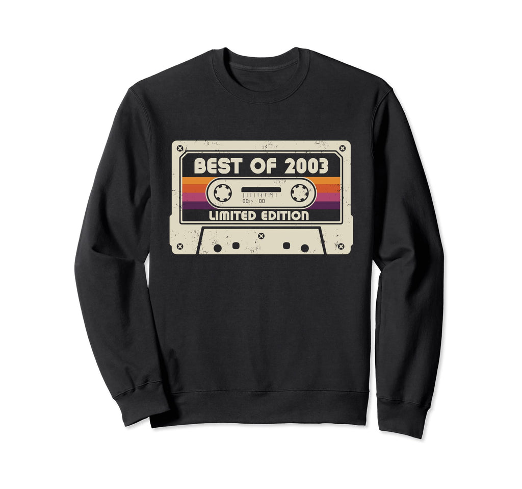 Best 2003 Cassette Tape Birthday Sweatshirt - Minimalist Print Men Women - T-Shirt, Sweatshirt, Hoodie