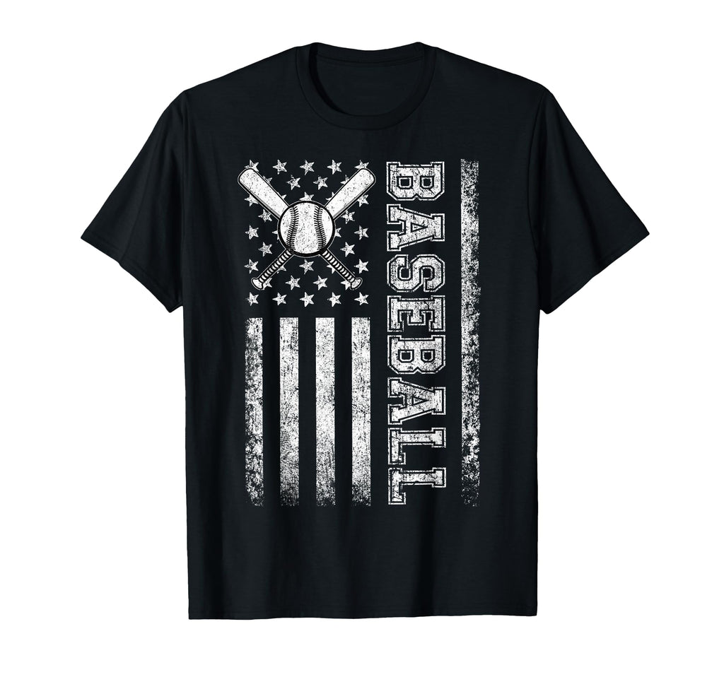 American Flag Baseball Flag Dad Mom T-Shirt - Trendy Graphic for Adults - T-Shirt, Sweatshirt, Hoodie