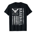 American Flag Baseball Flag Dad Mom T-Shirt - Trendy Graphic for Adults - T-Shirt, Sweatshirt, Hoodie