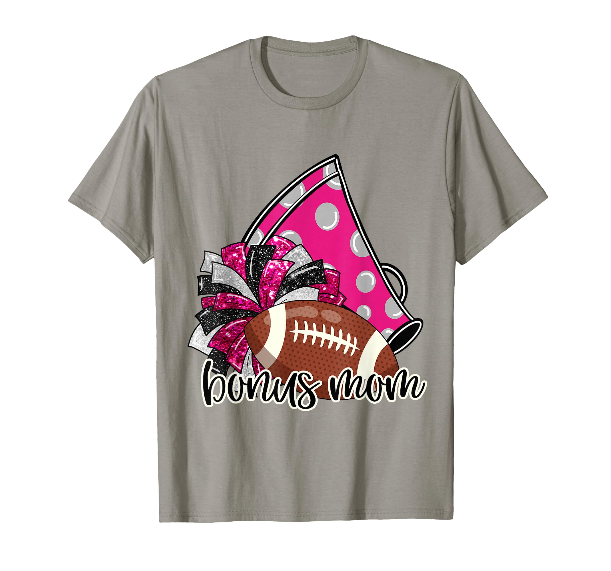 Cheerleader Bonus Mom Game Day Cheer T-Shirt - Minimalist Print Men Women - T-Shirt, Sweatshirt, Hoodie