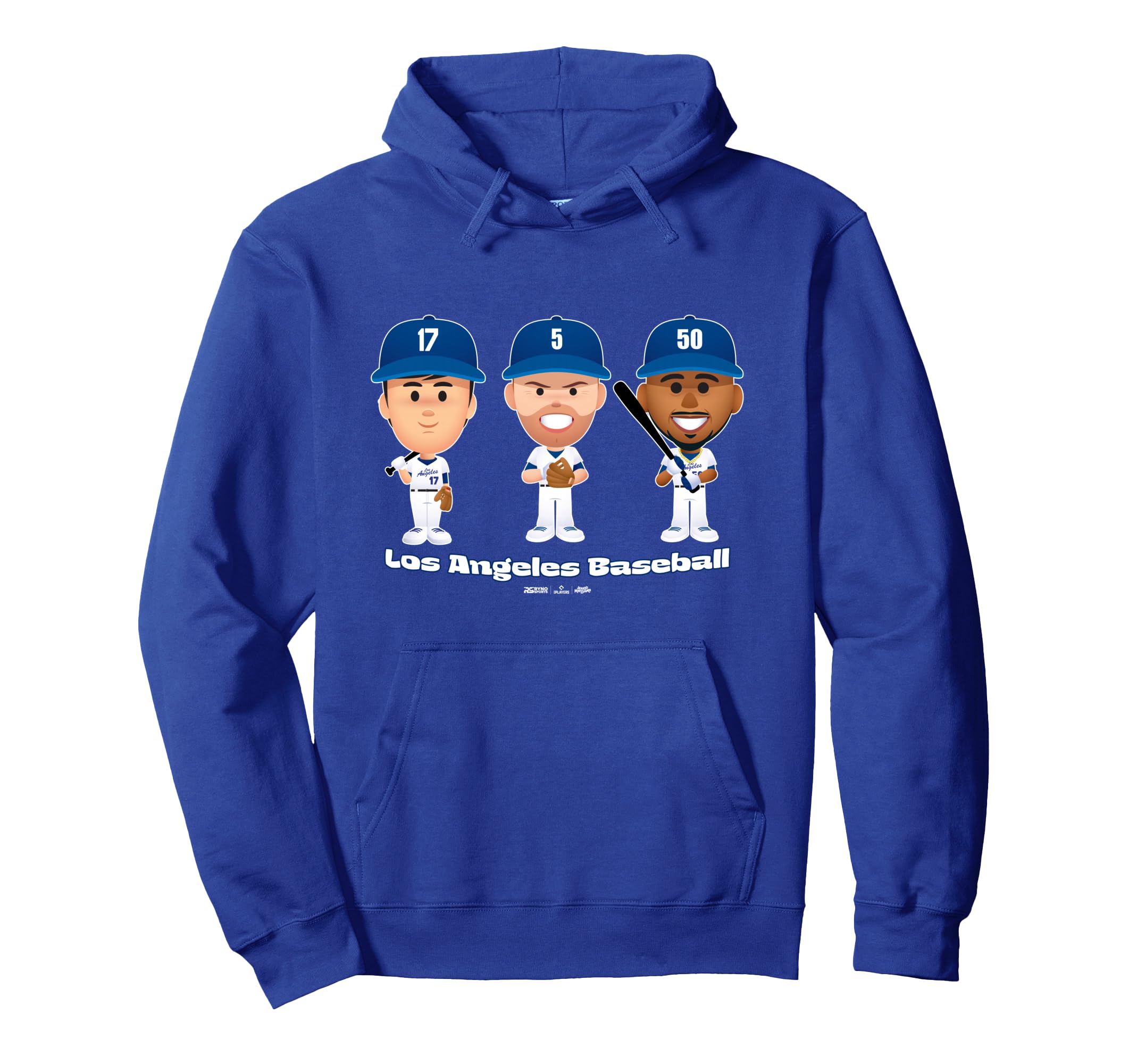 Los Angeles Baseball Players Body Trio Hoodie - Graphic Print for Adults - T-Shirt, Sweatshirt, Hoodie