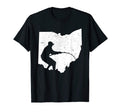 Fishing Distressed Ohio Map States T-Shirt - Aesthetic Graphic for Adults - T-Shirt, Sweatshirt, Hoodie