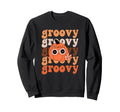 Groovy Pumpkin Boho Hippie Halloween Sweatshirt - Unique Graphic Unisex - T-Shirt, Sweatshirt, Hoodie