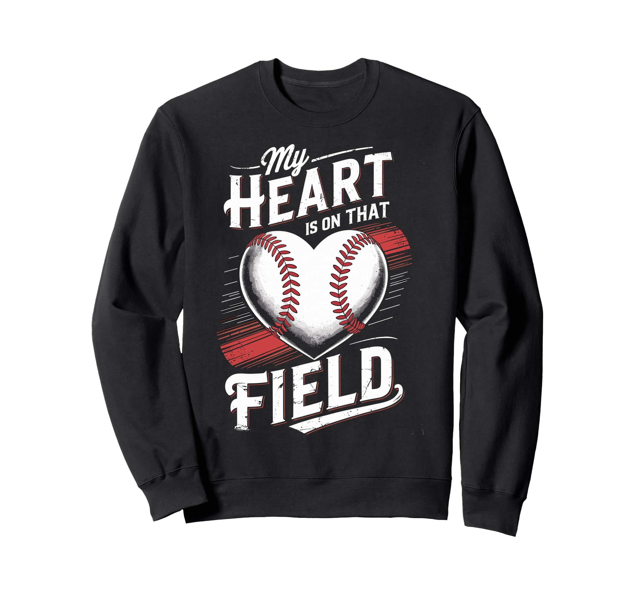 My Heart Is That Field Baseball Ball Sweatshirt - Custom Art Print Unisex - T-Shirt, Sweatshirt, Hoodie