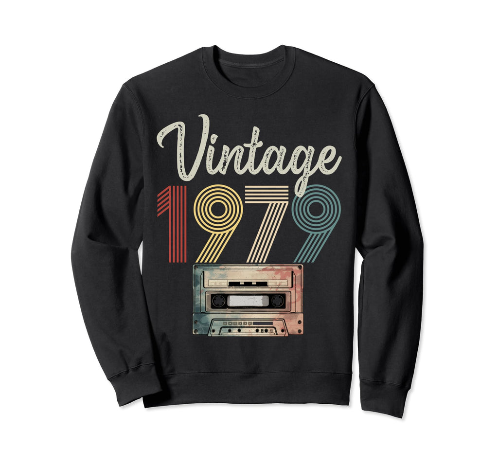 1979 Born 1979 Cassette Tape Sweatshirt - Fun Novelty Design Unisex - T-Shirt, Sweatshirt, Hoodie