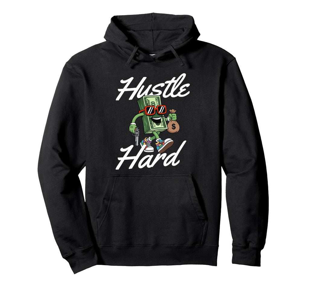 Hustle Hard 80S 90S Old School Hip Hop Hoodie - Trendy Graphic for Adults - T-Shirt, Sweatshirt, Hoodie