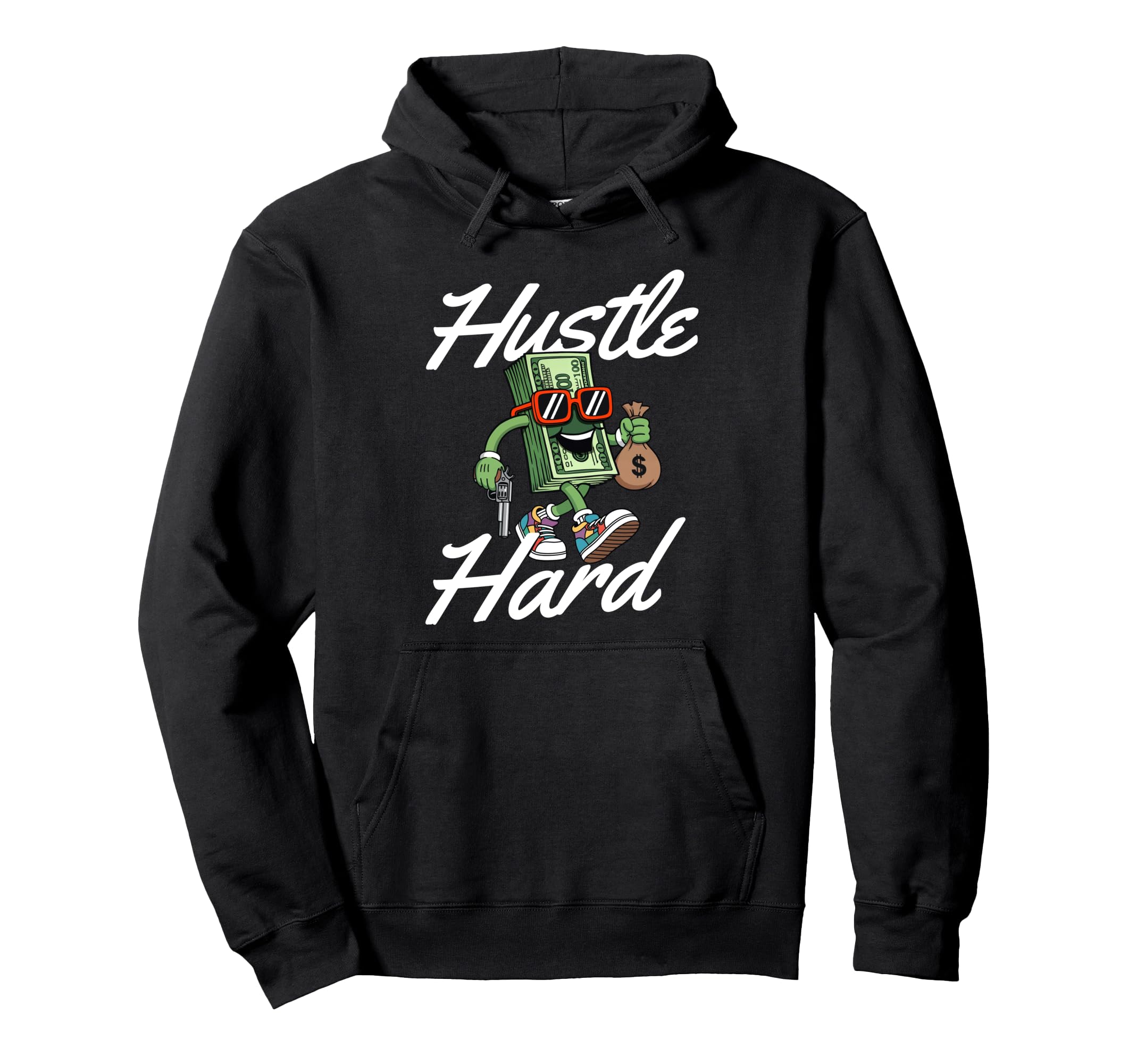 Hustle Hard 80S 90S Old School Hip Hop Hoodie - Trendy Graphic for Adults - T-Shirt, Sweatshirt, Hoodie