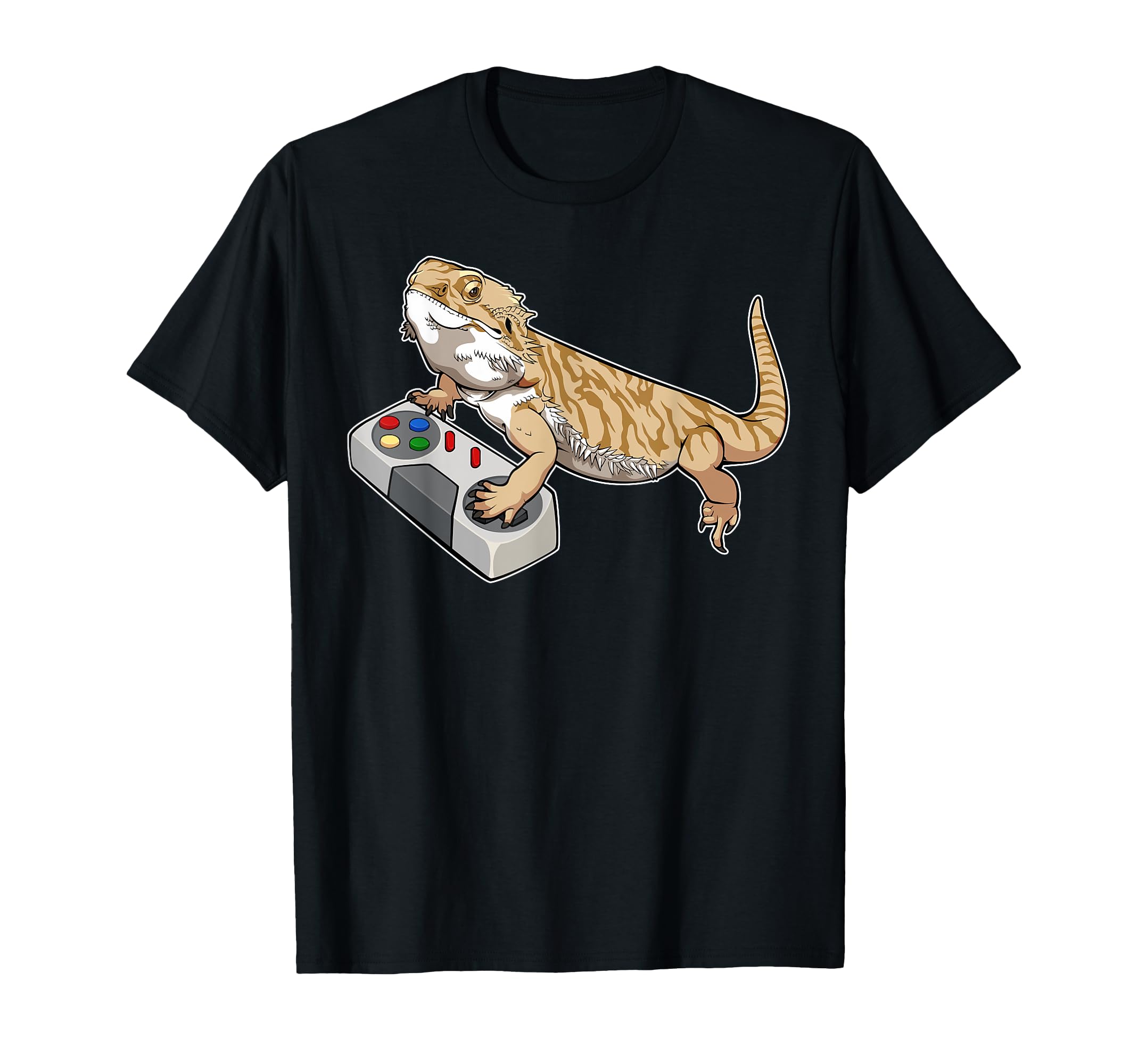 Gamer Bearded Dragon Fathers Day T-Shirt - Casual Everyday Wear Men Women - T-Shirt, Sweatshirt, Hoodie