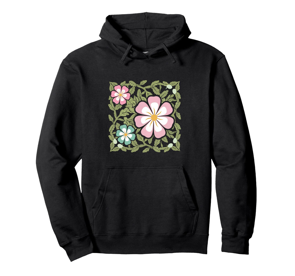 Groovy Boho Flower Floral Hoodie - Aesthetic Graphic Unisex - T-Shirt, Sweatshirt, Hoodie