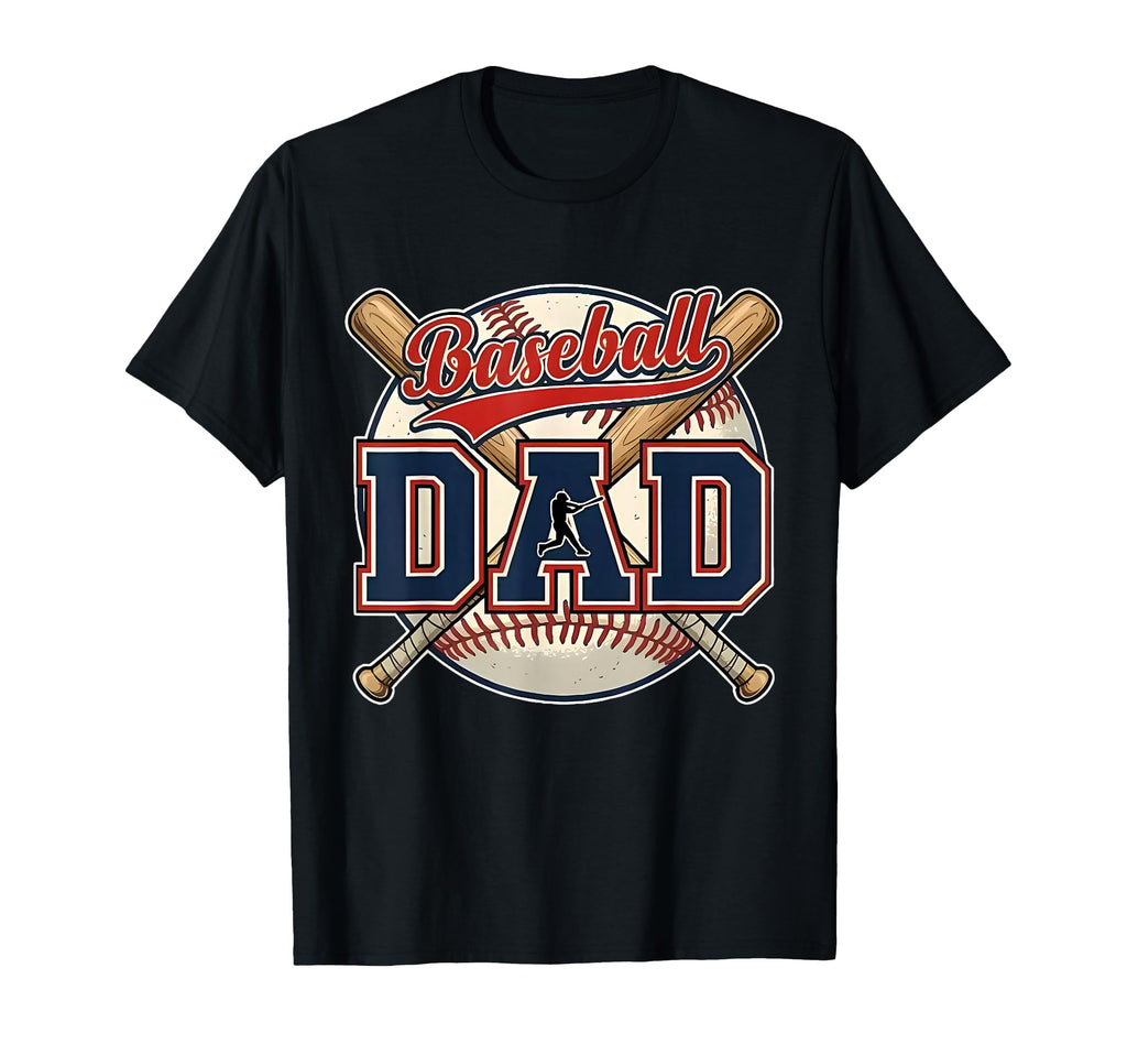 Baseball Dad Matching Family Game T-Shirt - Custom Art Print for Adults - T-Shirt, Sweatshirt, Hoodie