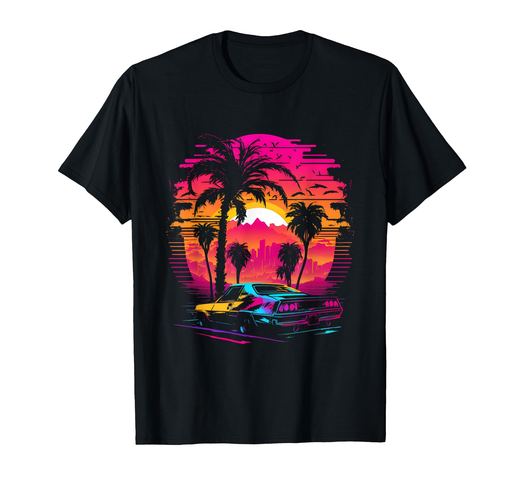 Retrowave Synthwave Aesthetic Sports T-Shirt - Novelty Apparel Men Women - T-Shirt, Sweatshirt, Hoodie