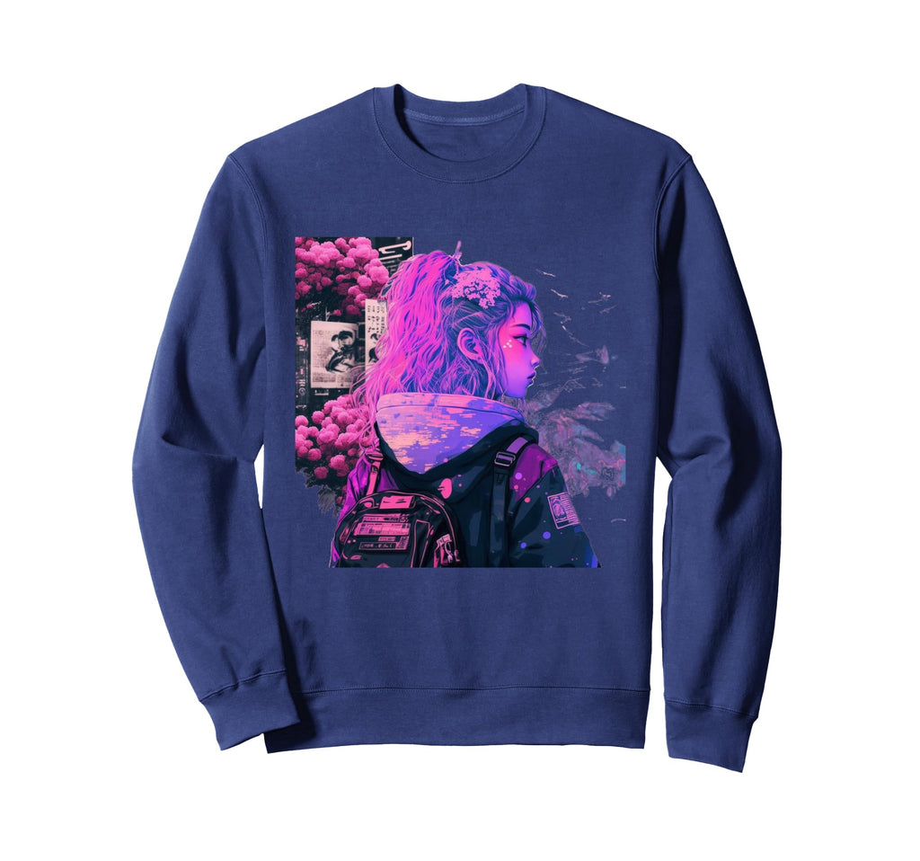Vaporwave Aesthetic 90S Egirl Sweatshirt - Streetwear Style for Adults - T-Shirt, Sweatshirt, Hoodie