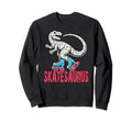 Skate Dinosaurs Roller Skating Sweatshirt - Trendy Graphic for Adults - T-Shirt, Sweatshirt, Hoodie