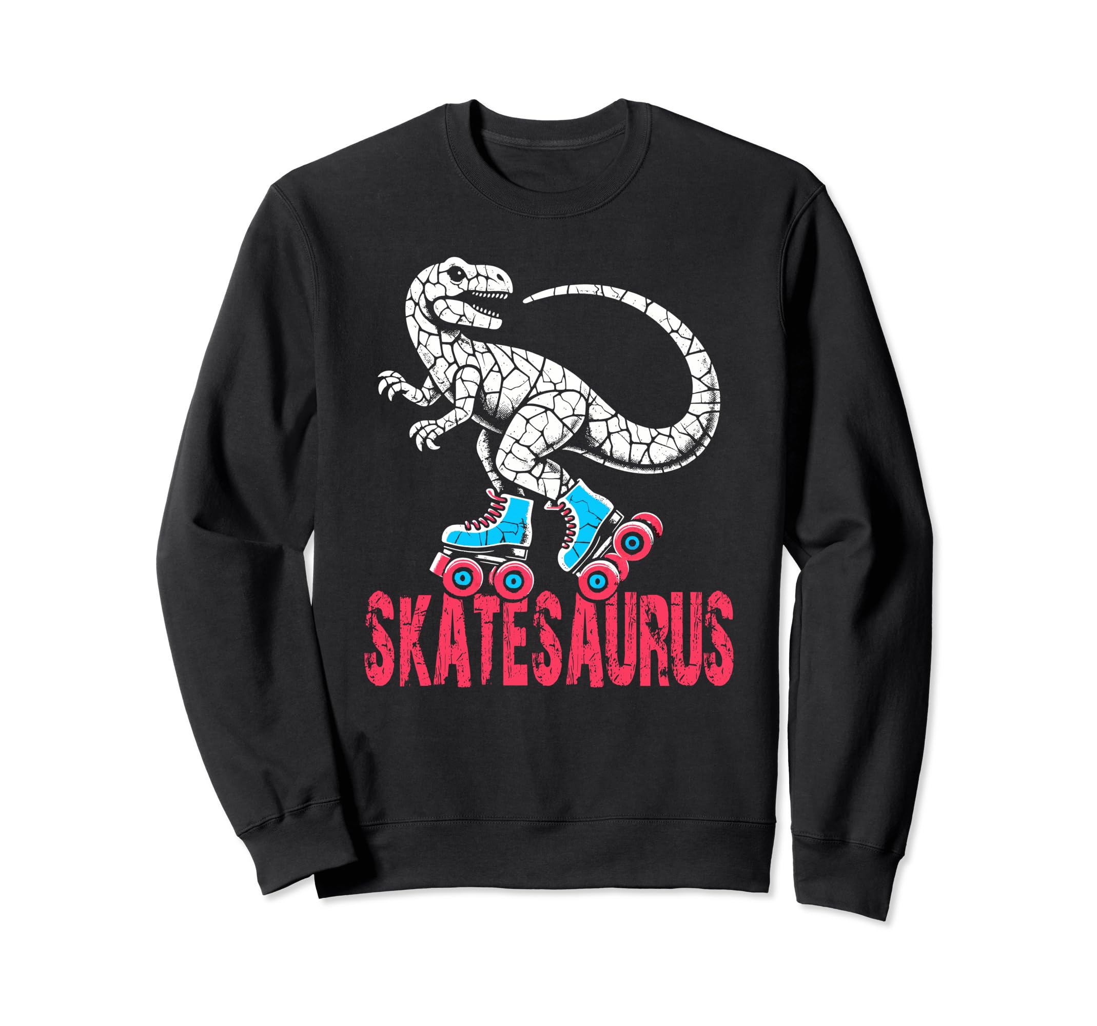 Skate Dinosaurs Roller Skating Sweatshirt - Trendy Graphic for Adults - T-Shirt, Sweatshirt, Hoodie