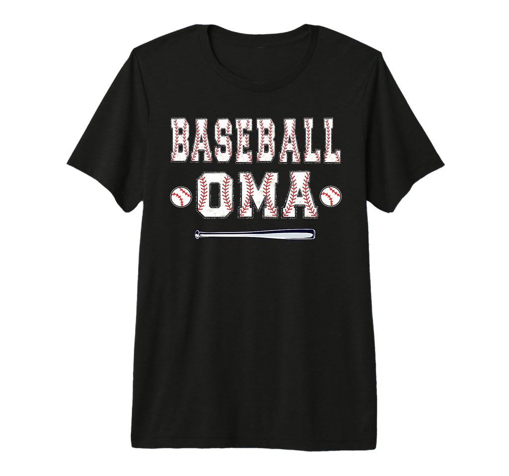 Baseball Player Oma Grandma Tri T-Shirt - Casual Everyday Wear Men Women - T-Shirt, Sweatshirt, Hoodie