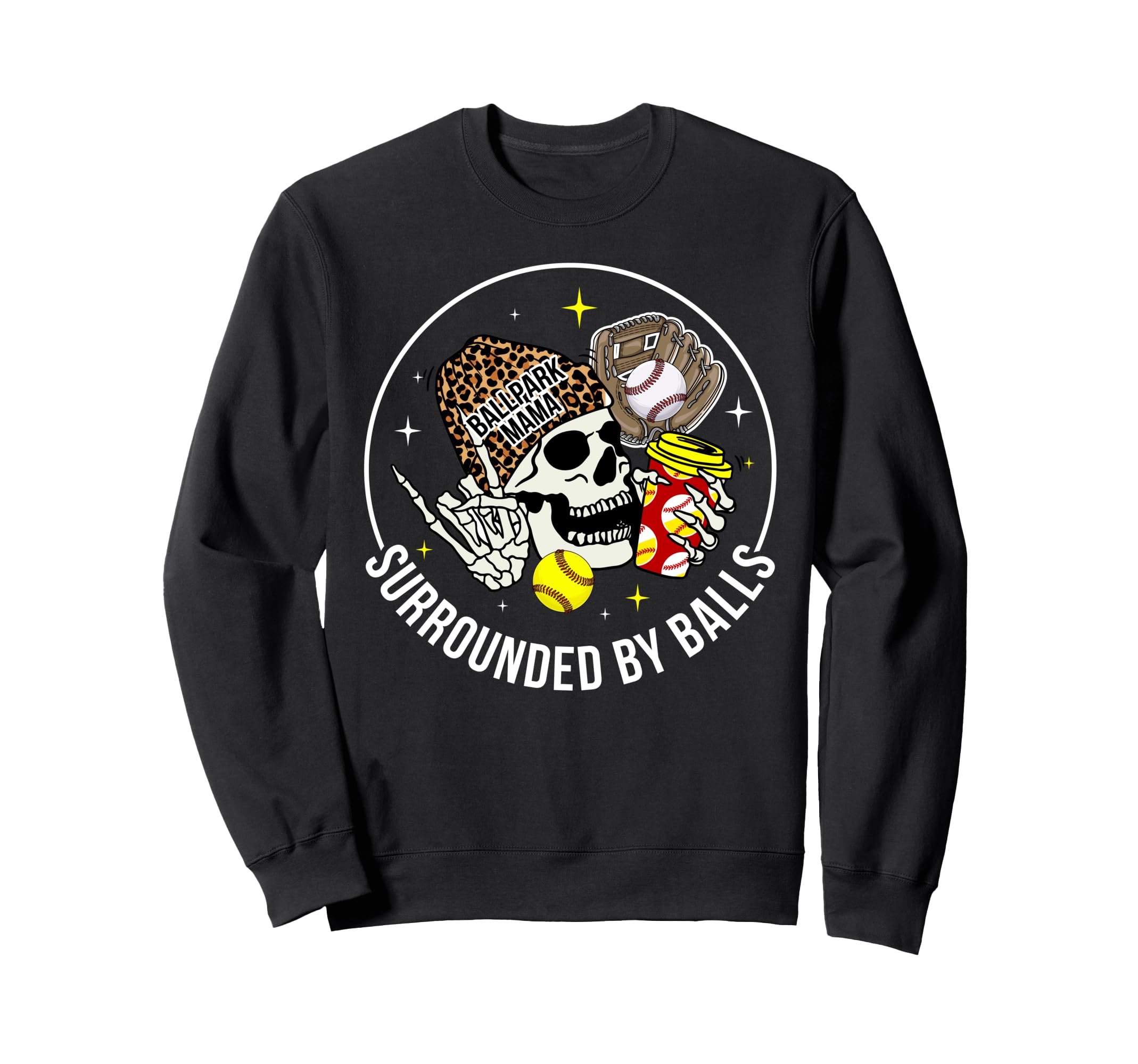 Ballpark Mama Funny Softball Sweatshirt - Streetwear Style for Adults - T-Shirt, Sweatshirt, Hoodie