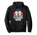 Im Not Short Im Penguin Birds Distressed Hoodie - Trendy Graphic Unisex - T-Shirt, Sweatshirt, Hoodie