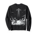 Cowboy Ufo Encounter Western Sweatshirt - Aesthetic Graphic for Adults - T-Shirt, Sweatshirt, Hoodie