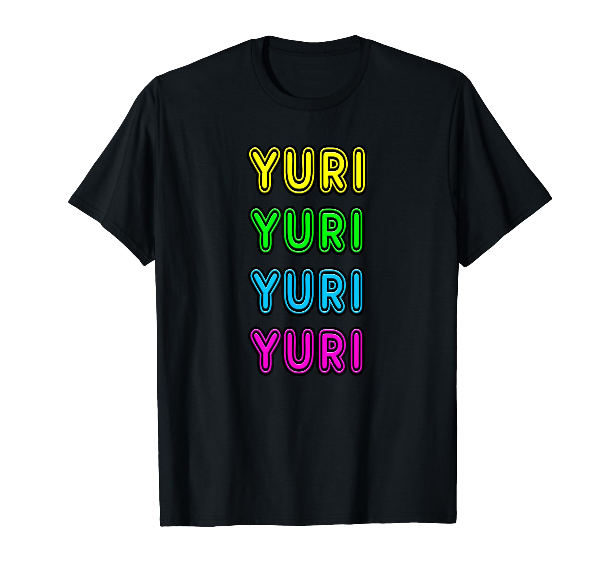80S Neon Anime Sign Yuri Gift T-Shirt - Casual Everyday Wear Unisex - T-Shirt, Sweatshirt, Hoodie