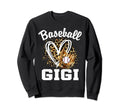 Baseball Gigi Leopard Heart Grandma Sweatshirt - Trendy Graphic for Adults - T-Shirt, Sweatshirt, Hoodie
