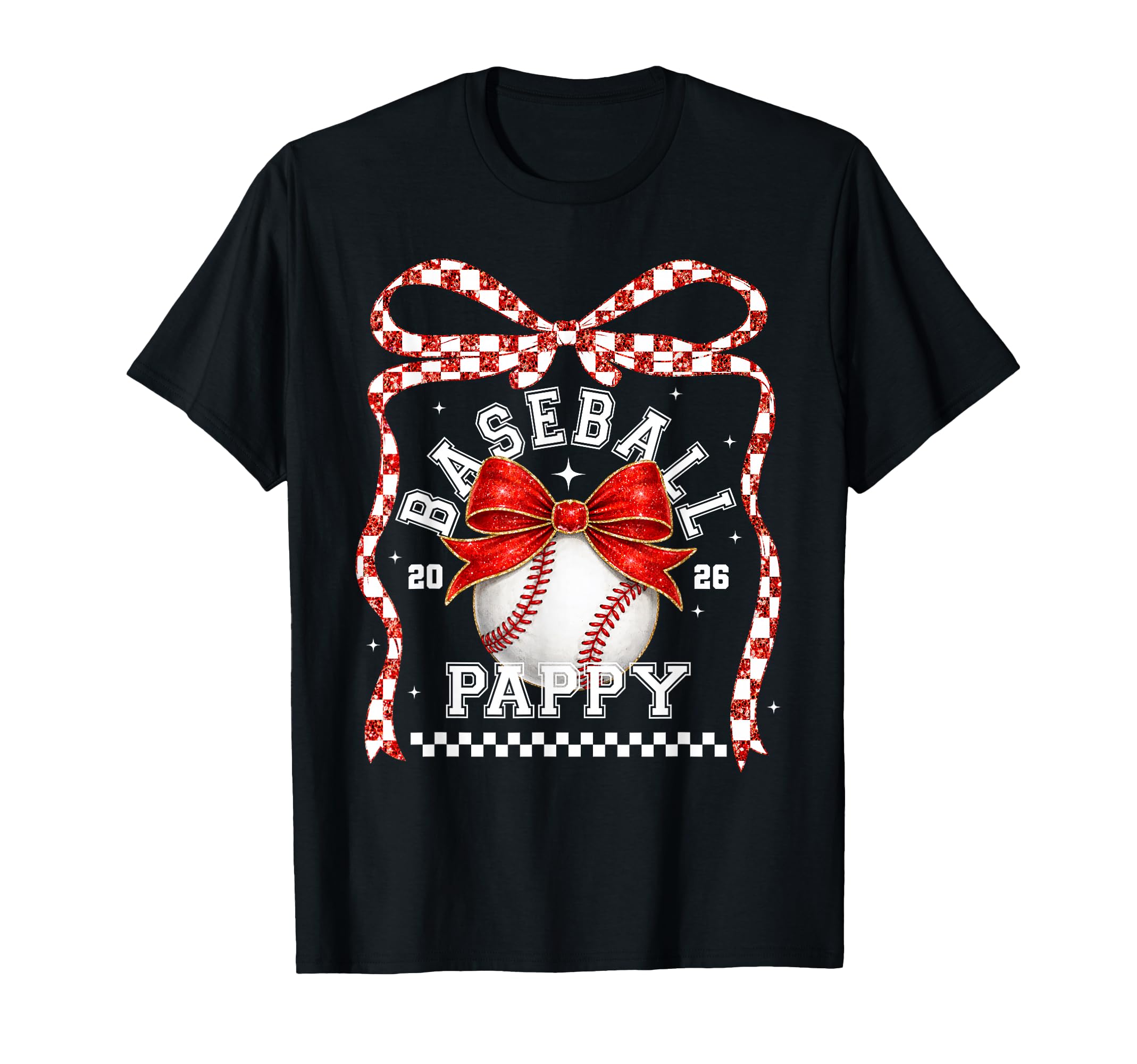 Baseball Pappy Coquette Bow Game Day T-Shirt - Minimalist Print Unisex - T-Shirt, Sweatshirt, Hoodie
