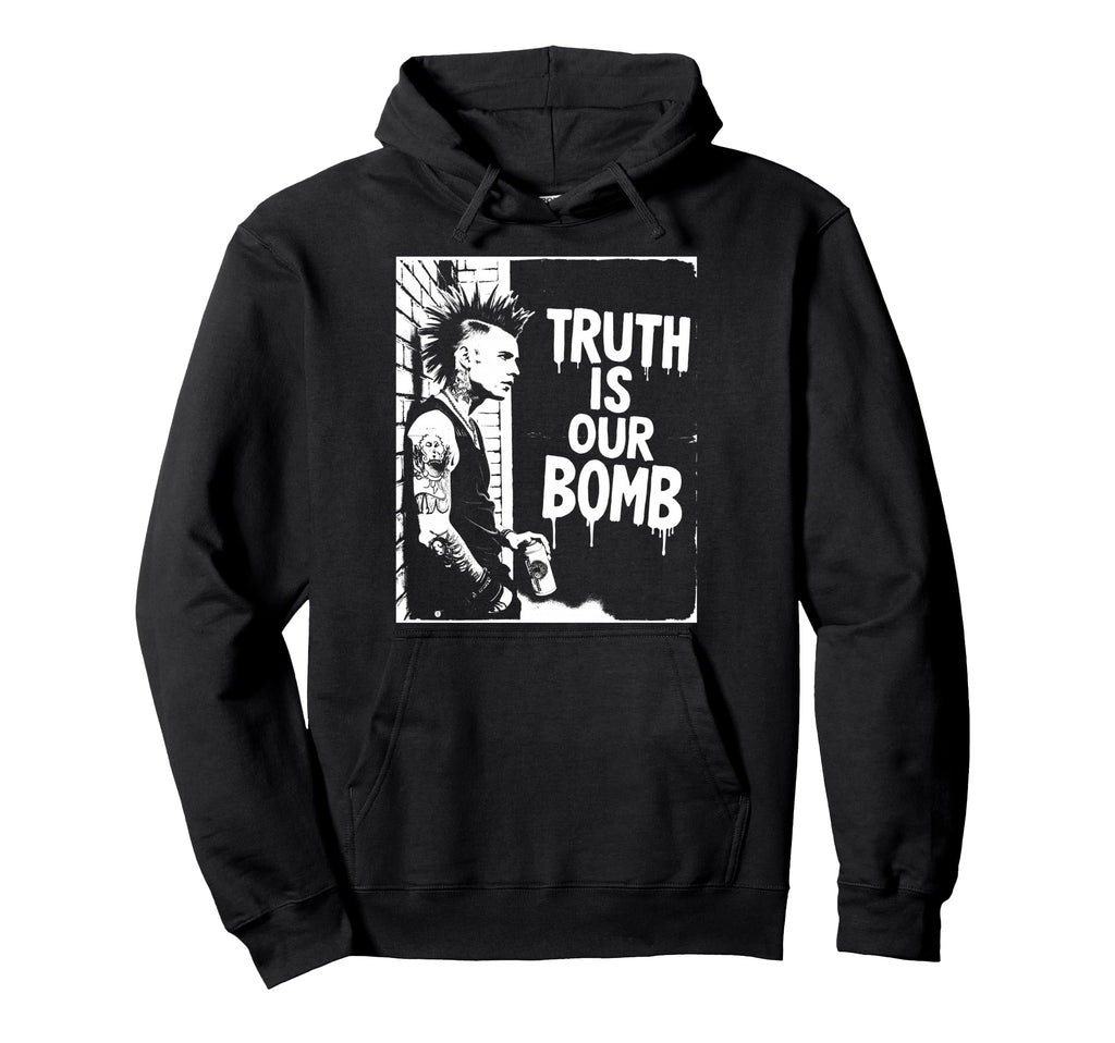 Punk Rock 90S Grunge Distressed Hoodie - Casual Everyday Wear for Adults - T-Shirt, Sweatshirt, Hoodie
