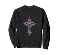 Emo Goth Cross Minimal Gothic Sweatshirt - Custom Art Print for Adults - T-Shirt, Sweatshirt, Hoodie