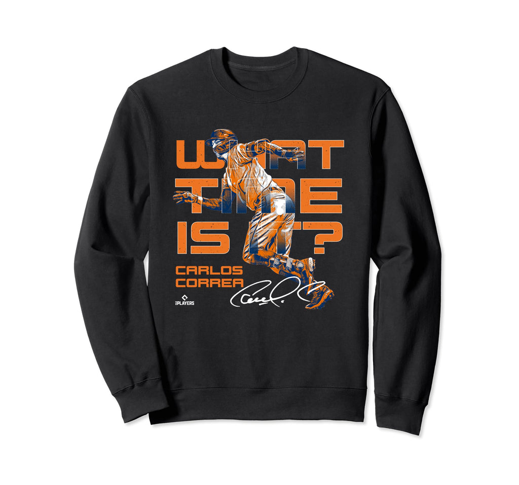 What Time Is It Carlos Correa Funny Sweatshirt - Novelty Apparel Unisex - T-Shirt, Sweatshirt, Hoodie