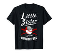 Little Sister Birthday Baseball Bday T-Shirt - Minimalist Print Men Women - T-Shirt, Sweatshirt, Hoodie