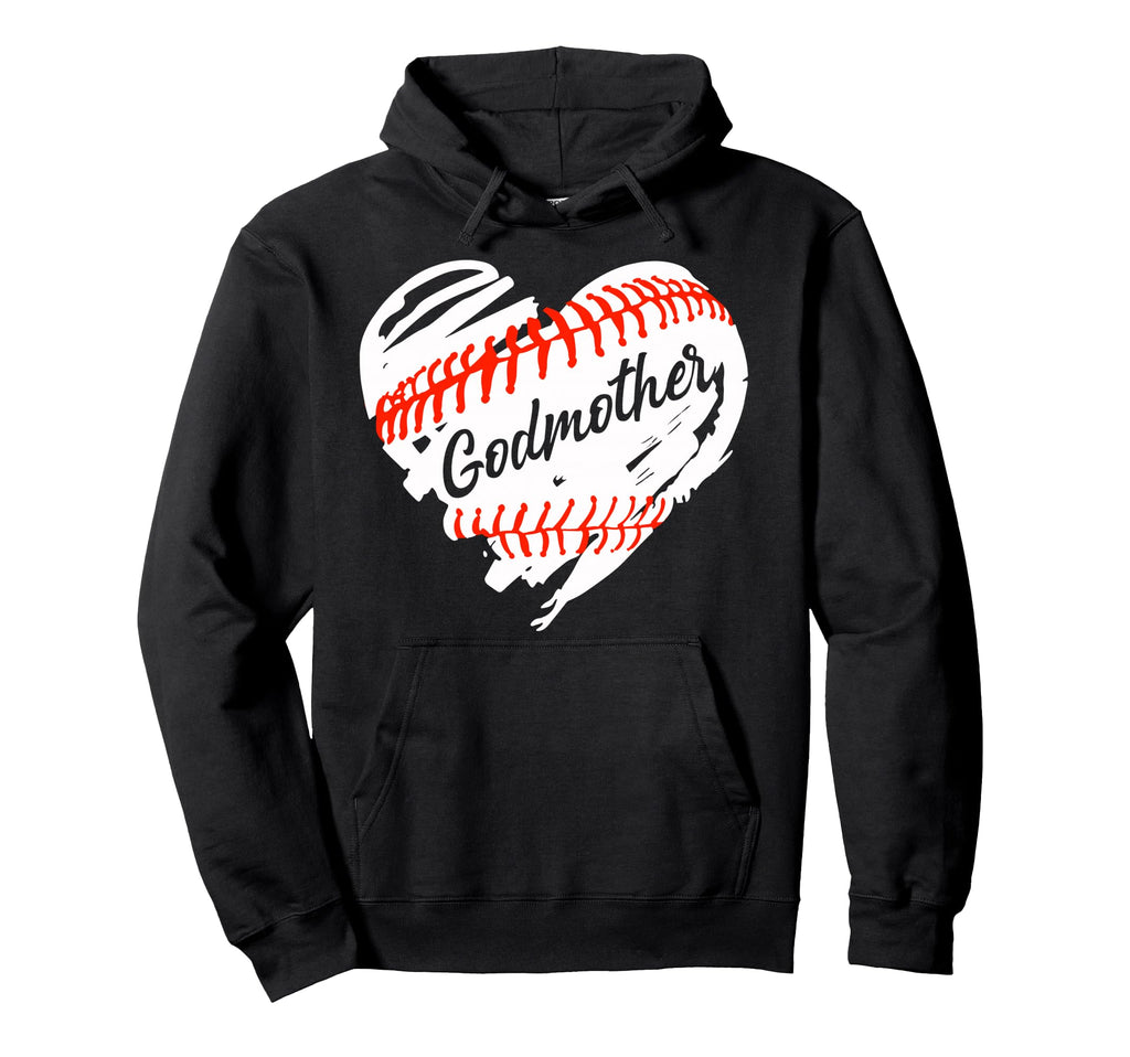 Baseball Heart Baseball Godmother Hoodie - Unique Graphic for Adults - T-Shirt, Sweatshirt, Hoodie