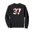 Baseball Player Jersey Number 37 Sweatshirt - Custom Art Print for Adults - T-Shirt, Sweatshirt, Hoodie