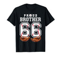 Proud Brother Baseball Player Number 66 T-Shirt - Unique Graphic Men Women - T-Shirt, Sweatshirt, Hoodie