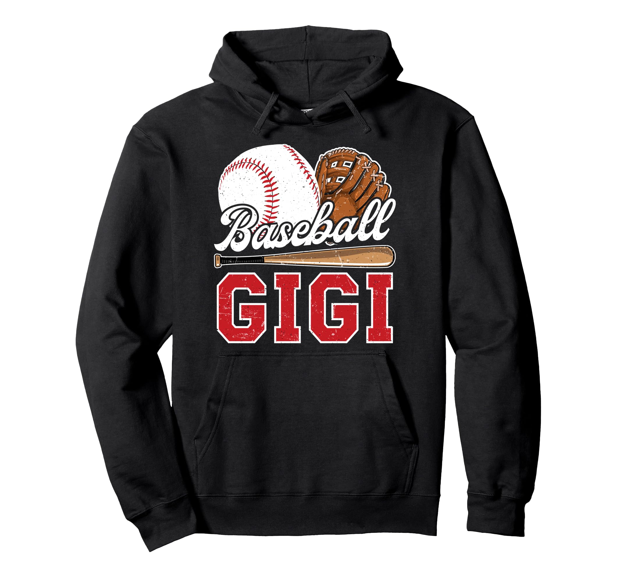 Baseball Gigi Grandma Gigi Baseball Player Hoodie - Trendy Graphic Unisex - T-Shirt, Sweatshirt, Hoodie