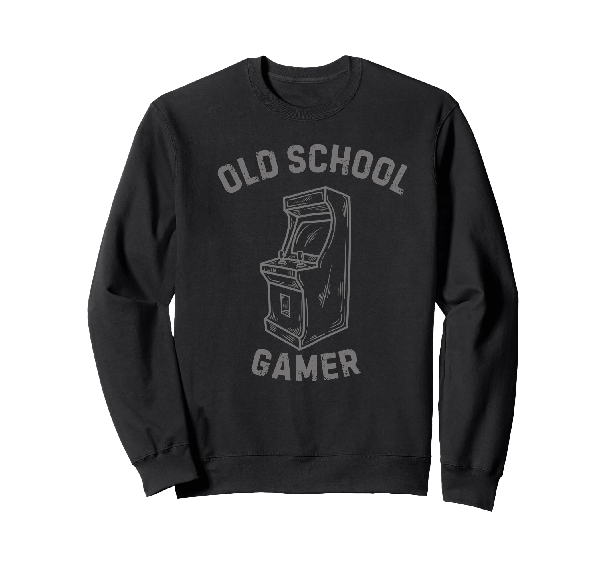 Old School Gamer Arcade Sweatshirt - Trendy Graphic Men Women - T-Shirt, Sweatshirt, Hoodie
