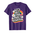 Lets Get This Party Started Groovy T-Shirt - Aesthetic Graphic for Adults - T-Shirt, Sweatshirt, Hoodie