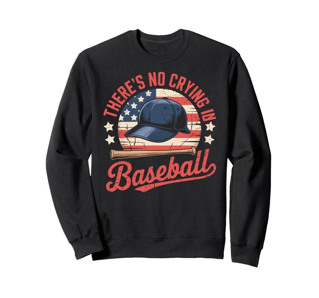 Funny Baseball Dad Usa Flag Sweatshirt - Novelty Apparel Unisex - T-Shirt, Sweatshirt, Hoodie