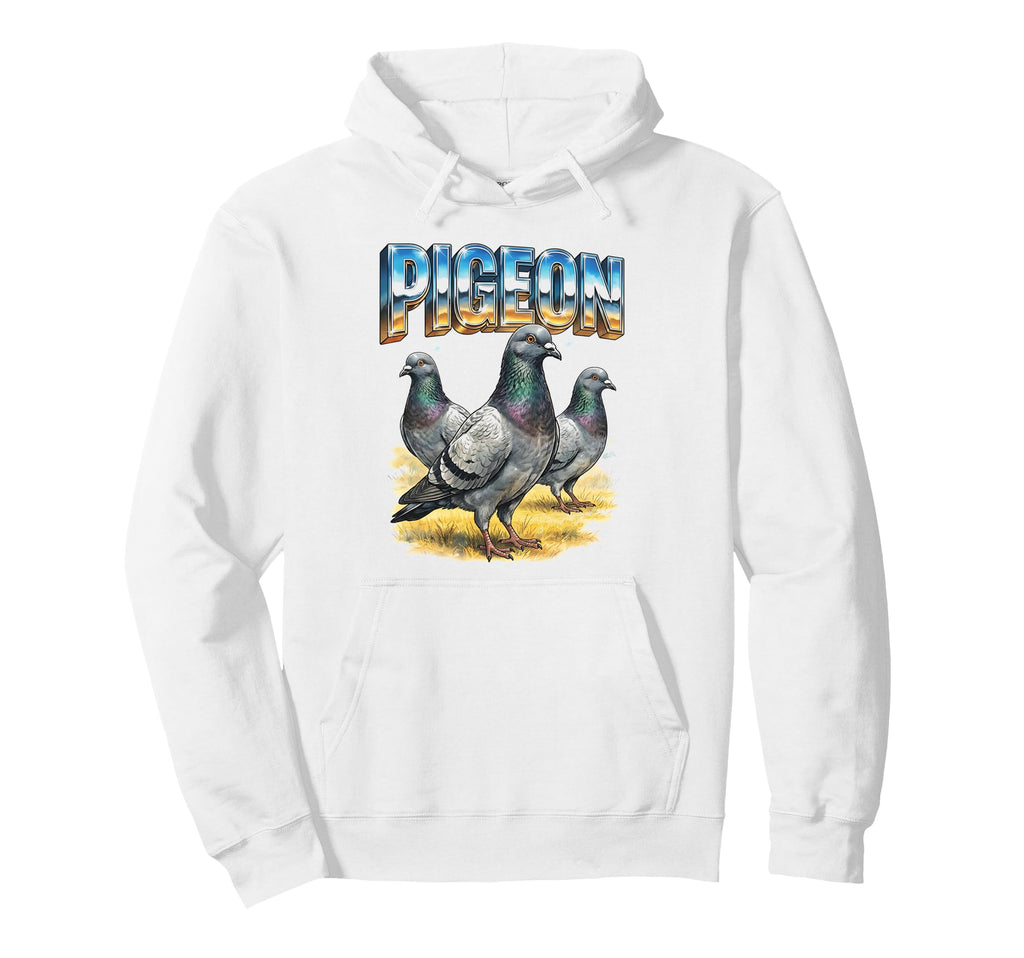Pigeon 70S 90S Pigeon Birds Lover Hoodie - Minimalist Print Unisex - T-Shirt, Sweatshirt, Hoodie