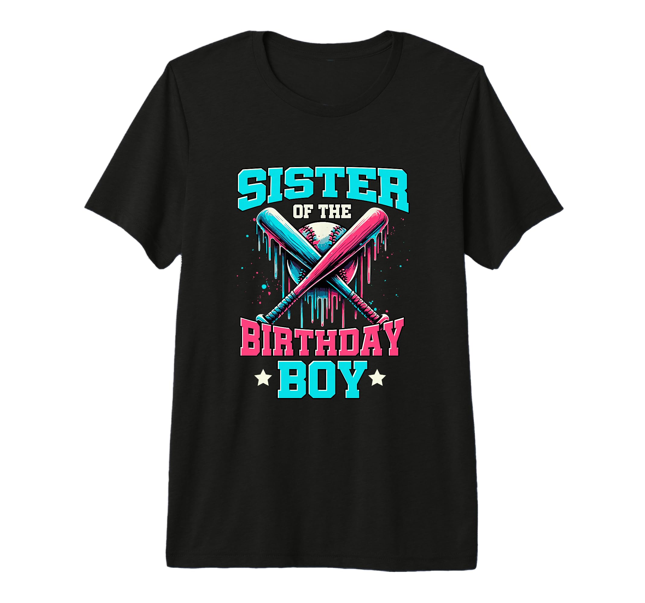 Sister Birthday Baseball Ice Cream T-Shirt - Fun Novelty Design for Adults - T-Shirt, Sweatshirt, Hoodie