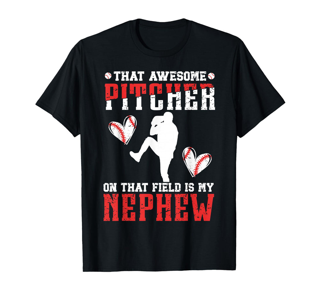 Baseball Pitcher Aunt Proud Baseball T-Shirt - Unique Graphic for Adults - T-Shirt, Sweatshirt, Hoodie