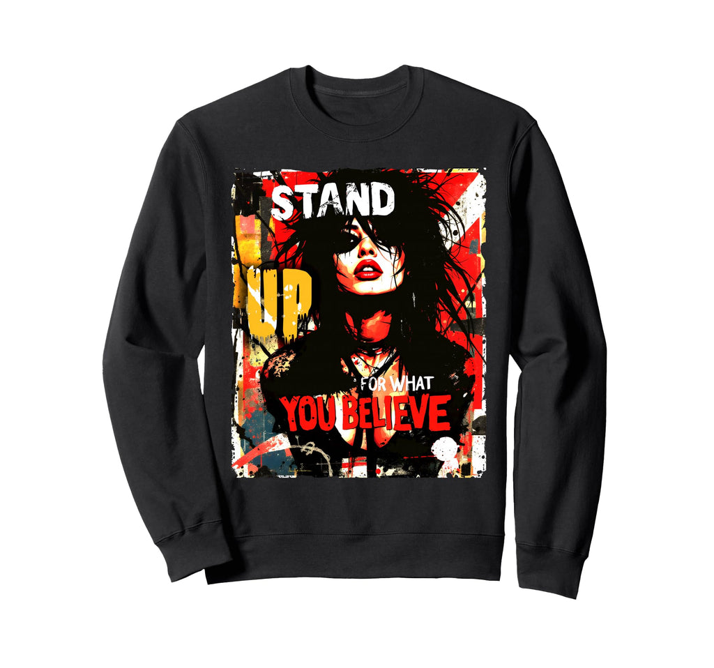 Punk Graffiti 90S Grunge Art Sweatshirt - Casual Everyday Wear Men Women - T-Shirt, Sweatshirt, Hoodie