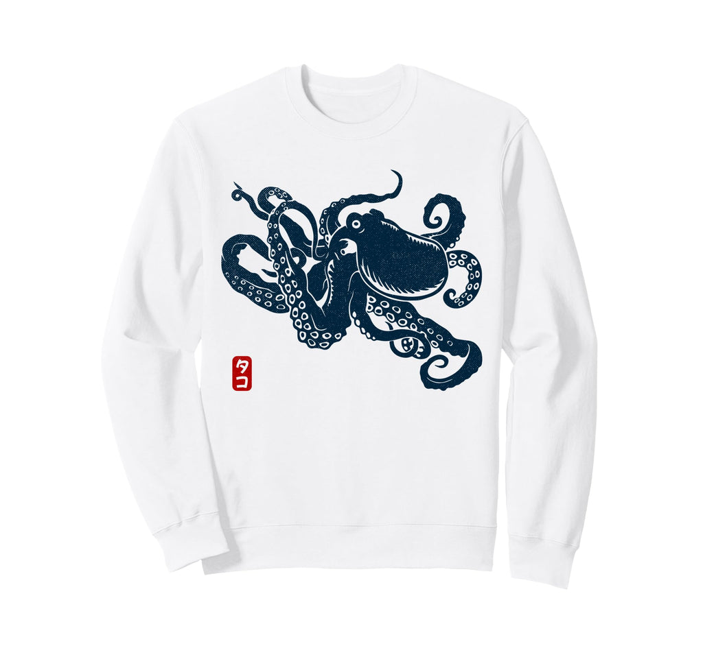 Japanese Aesthetic Asian Kraken Sweatshirt - Streetwear Style Unisex - T-Shirt, Sweatshirt, Hoodie