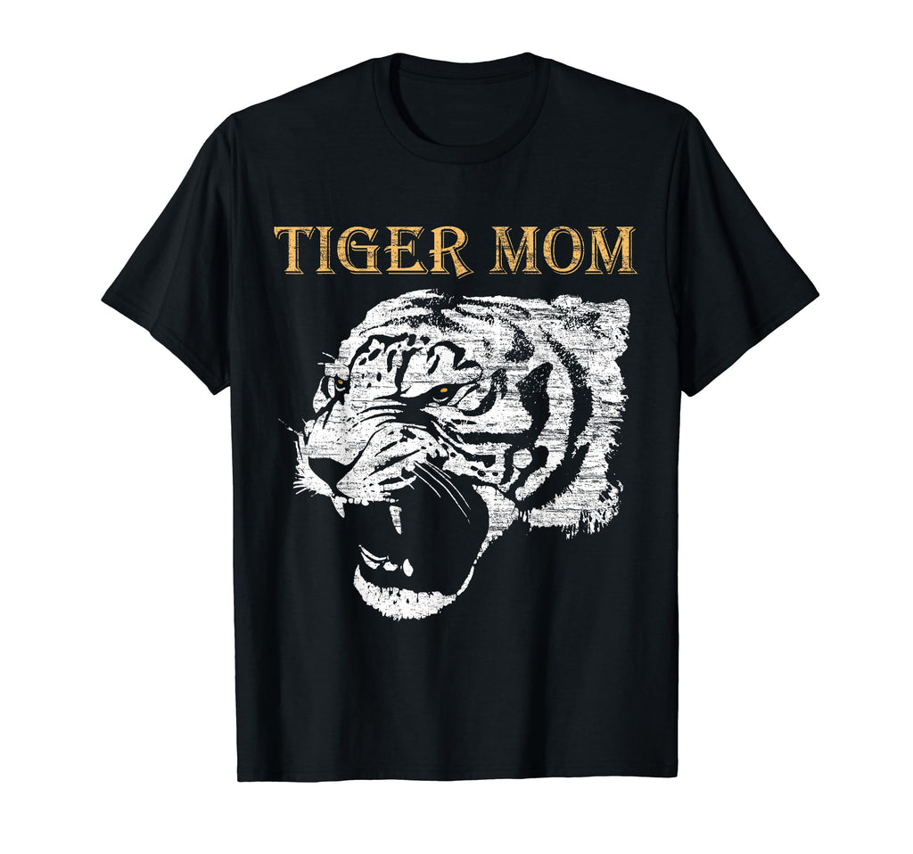 Awesome Tiger Mother Distressed Hoodie - Aesthetic Graphic for Adults - T-Shirt, Sweatshirt, Hoodie